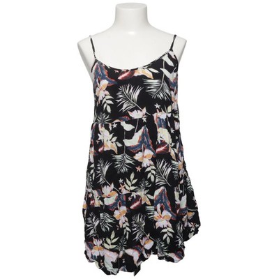 Roxy, Kleid, Größe: M, Schwarz/Mehrfarbig, Viskose, Blumen, Damen #sgZ
