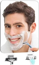 Fogless Shower Mirror for Shaving with Razor Holder, anti Fog Shower Mirror & I