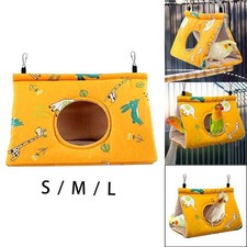 Parrot Nest Warm Hammock Hanging Birdcage Perch Hut Hanging Hammock Velvet Shed