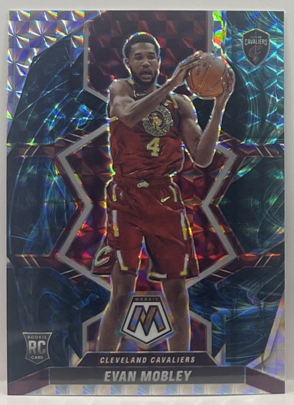 Evan Mobley 2021-22 Panini Mosaic GENESIS PRIZM RC #201 Case Hit Cavs SP SSP