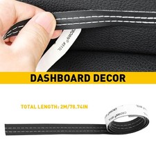 White Car Mouldings Trim Decor Line Strip Accessories For Door Dashboard Strip V