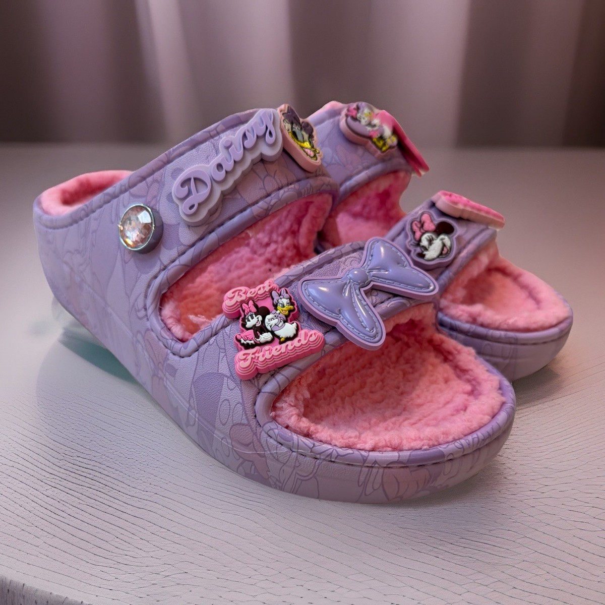 Disney X Crocs Minnie Mouse Daisy Women's Classic Cozy Sandals
