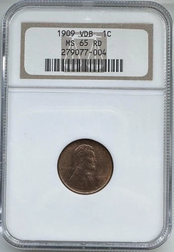 1909 VDB Lincoln Cent MS65RD NGC (#PA279077004)