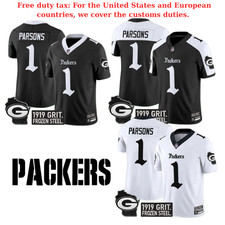 Men's Micah 1 Parsons 1919 Grit All Stitched Jersey Black/White/Alternate Black