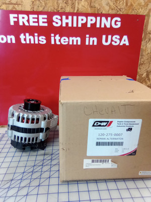 D&W Diesel Remanufactured Alternator 120-275-0007  12 Volt, 220 Amp