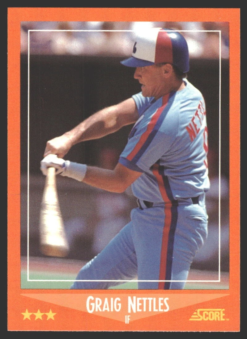 Graig Nettles #25T 1988 Score Rookie & Traded Montreal Expos