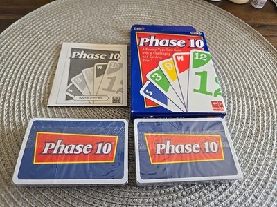 Phase 10 Card Game 2004 USA Fundex Family Fun Game Rummy SEALED Cards New In Box