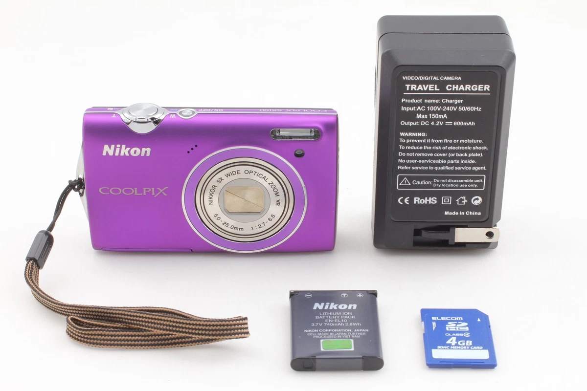 Nikon COOLPIX Purple Digital Cameras for sale - eBay