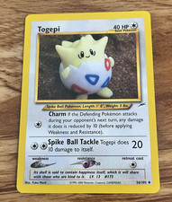 Vintage Togepi Neo Destiny Yuka Morii 56/105 Pokemon Unlimited WOTC on eBay