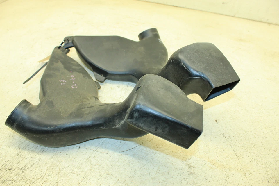 99-02 YAMAHA YZF R6 OEM COLECTOR DE ADMISIÓN DE AIRE DERECHO IZQUIERDO TUBO DE SNORKEL JUEGO DE CONDUCTOS E4 Foto 4 de 4