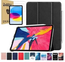 Case for iPad A16 11 inch/ iPad 10th Gen 10.9 Inch Cover/ Glass Screen Protector
