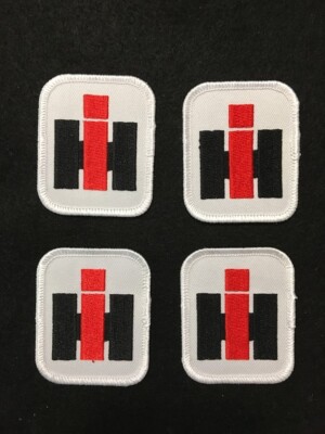 International Harvester Logo Sew On/Iron On Patches New (Set of 4 ALIKE)