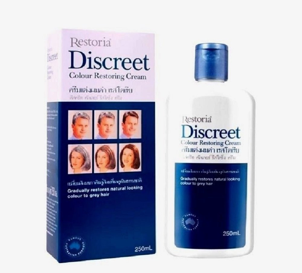 6 x 250ml Restoria discreet hair color restoring cream care gradually treatment Toni Martin