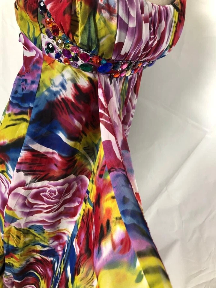 ROBERTA Juniors' Size 3/4 Hi Low Party Prom Dress Red Blue White Pink Strapless - Изображение 3 из 4