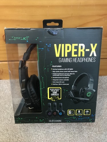 Soundlogic XT SONAR-XT Gaming Headphones BUILT-IN MIC Headset LED Lights - Picture 2 of 6