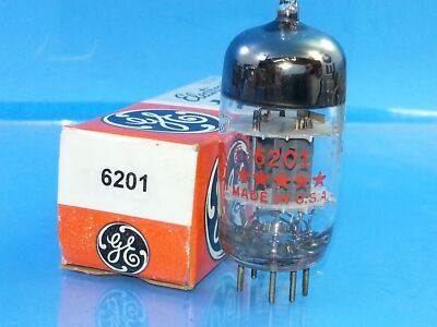 6201 GENERAL ELECTRIC GE 12AT7 5 STAR VINTAGE TUBE
