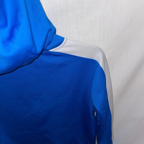 Under Armour Youth Athletic Hoodie Size Large Blue White Athleisure Running - Picture 10 of 12