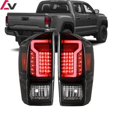 2016-2023 For Toyota Tacoma Tail Lights Black Smoke Led Rear Brake Signal Lamps