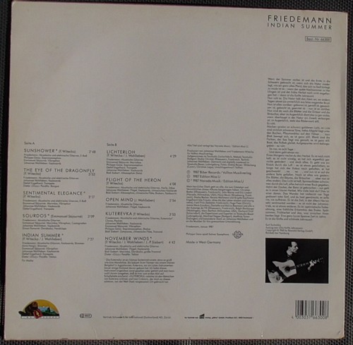 FRIEDEMANN INDIAN SUMMER***+ BÜDI SIEBERT***LP - Bild 2 von 4