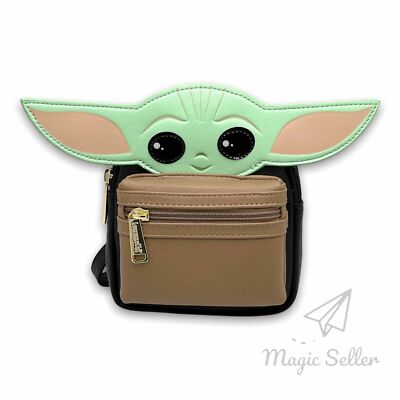 Disney Parks The Child Mandalorian Baby Yoda Star Wars Loungefly Wristlet Bag Disney Loungefly The Child Wristlet Mandalorian Baby Yoda  main image 3