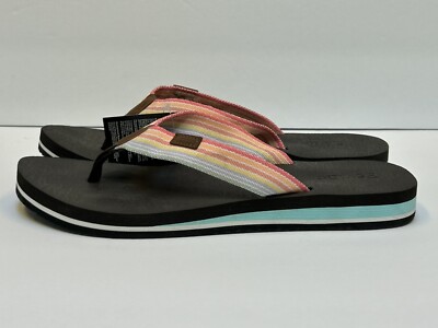 Pevino Womens US 11 EU 43 Comfort Flip Flops Casual Thong Sandal Arch Support