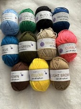 New CraftBud Super Soft Acrylic Yarn 11 Balls 11 Colors 100 yards 1.75 oz each
