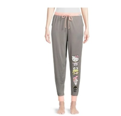 Hello Kitty And Friends Pajama Jogger Pants With Pockets Medium