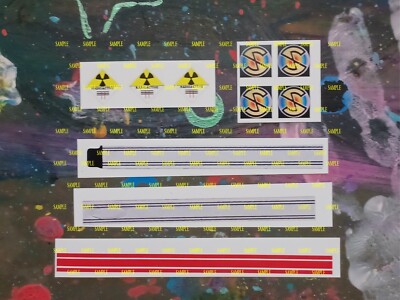 Dinky 105 Captain Scarlet MSV Maximum Security Vehicle Reproduction Stickers T2