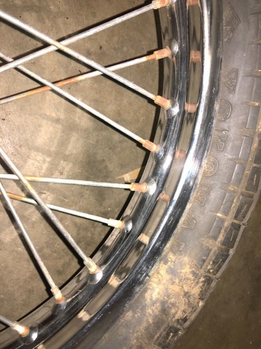 73 -76 kawasaki h1 500 kh 500 h2 750 z1 900 front wheel,41034-021-21 - Picture 6 of 8