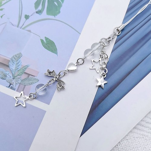 New Pink Y2K Phone Pendant Women Love Bow Cartoon Charms Chain For Keys BaGU - 第 7/22 張圖片