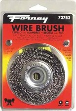 Brush Wire Wheel Course 4x.012in,No 72742, Forney Industries Inc, MAX 6000RPM