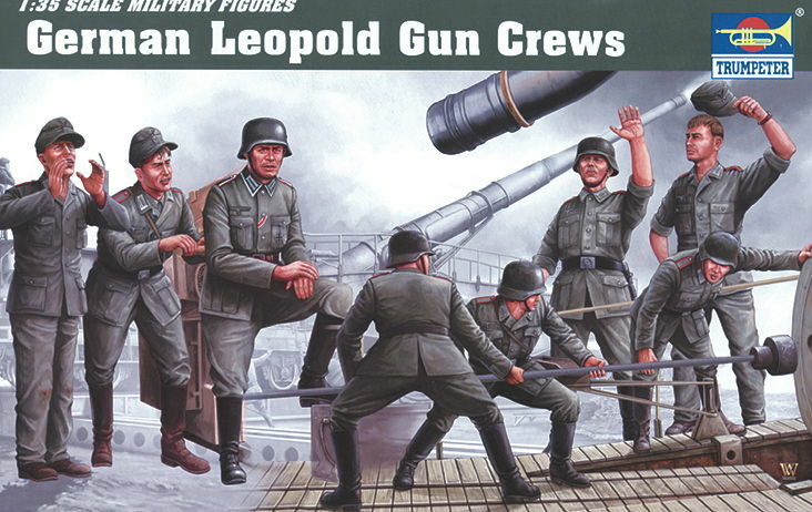 Trumpeter 00406 - 1:35 German Artillery Crew for Leopold - New