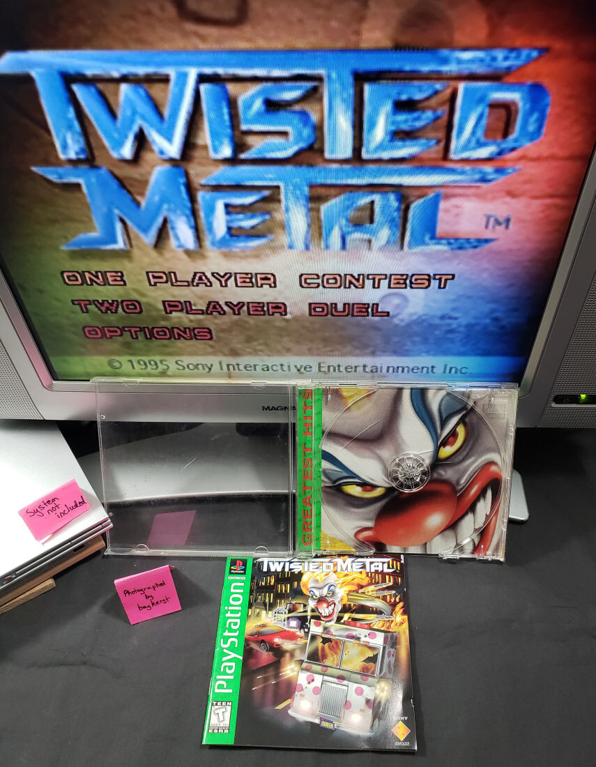 Twisted Metal 1 PS1 COMPLETE Case jewel case cib PlayStation 