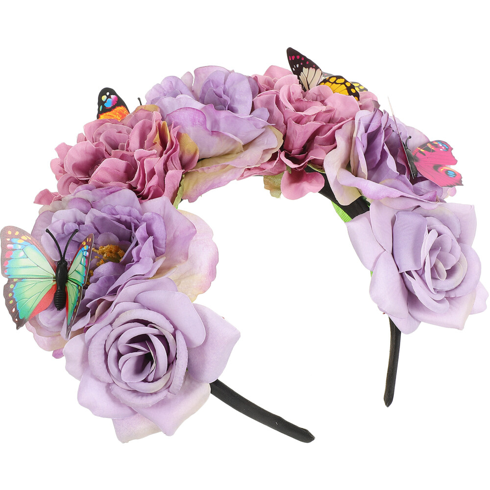 Artificial Flower Headband Halloween Headpiece Apparel Cosplay eBay