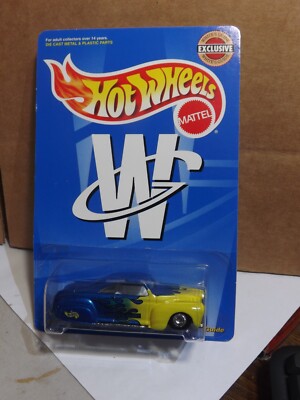 2000 Hotwheels White's Guide Blue & Yellow Tail Dragger Exclusive 1/64 Scale