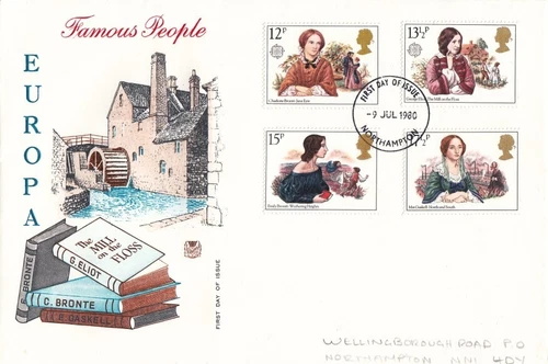 1980 Stuart Famous Authoressess - Northampton FDI FDC.