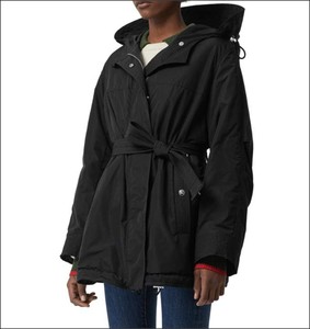 burberry belted parka