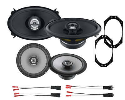 Hertz Front & Rear Car Door Speaker replacement for Jeep Wrangler 1997-2006