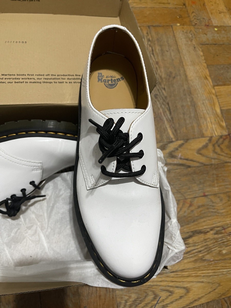 Dr Martens 1461 Yellow Stitch Leather Oxford Shoes | eBay