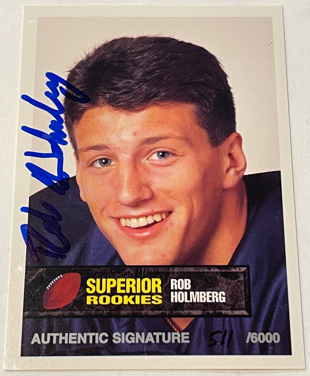 1994 Superior Rookies NFL Authentic Signature Rob Holmberg #48