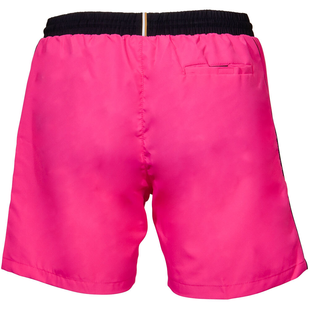 【HUGO BOSS】Starfish スイムショーツ 水着 Hugo Boss Men's Starfish Swim Trunks Medium Pink Writing