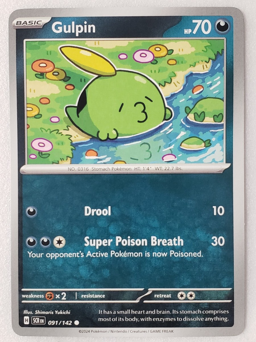 Gulpin 091/142 NM / M - Stellar Crown Pokemon Card - $2 Combined
