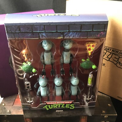 TMNT Ultimates Mousers 5-Pack Action Figures Plus Mutagen Raph's Sais & More!