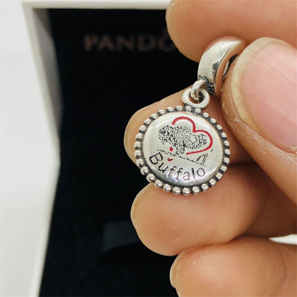 Pandora Buffalo NY Dangle Charm Showcasing Buffalo Bills Love