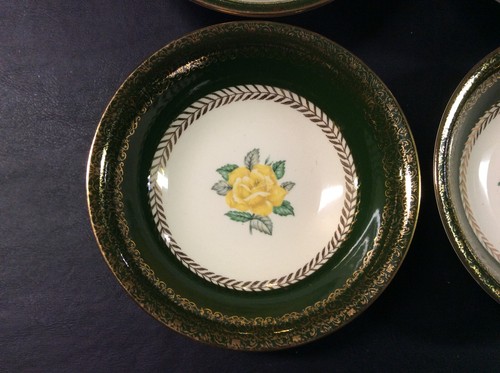 Set of 8 Homer Laughlin Lady Greenbrier C55 N8 Berry/Dessert Bowls (Excellent) - Picture 3 of 12