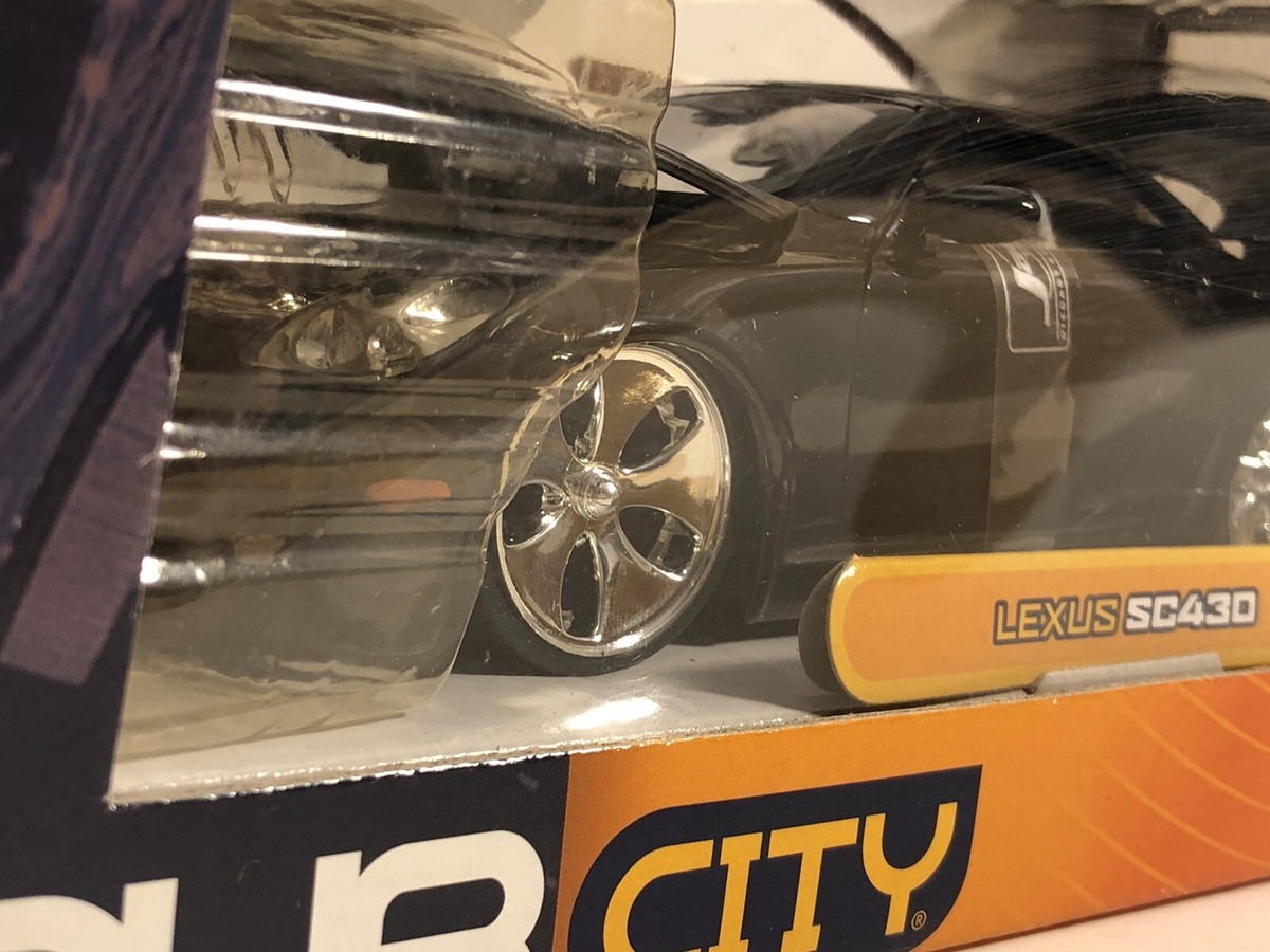 JADA DUB CITY LEXUS SC430 BLACK 1:24 DIECAST MODEL CAR #83
