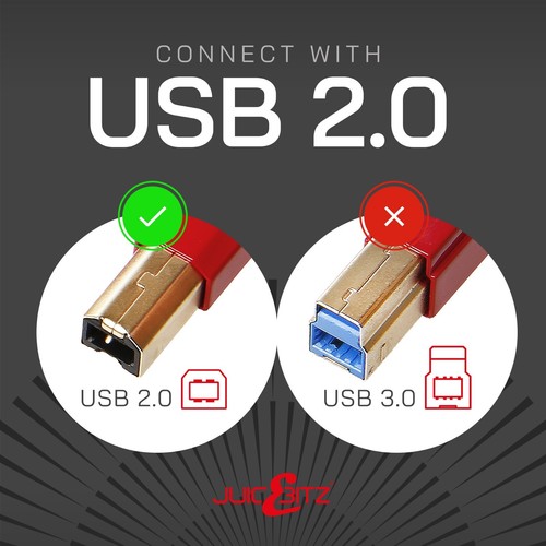 Premium USB or USB-C Shielded Printer Scanner MIDI System Deck Cable Lead Type-B - Afbeelding 20 van 40
