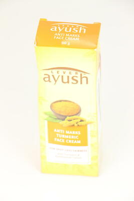 Lever Ayush Ayurvedic Anti Marks Turmeric FaceCream 50g 2/23 AA29