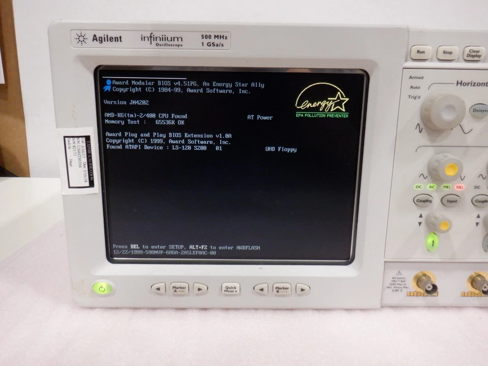 AGILENT INFINIIUM 54815A OSCILLOSCOPE - Image 2 of 4