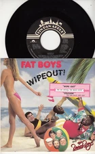 FAT BOYS and THE BEACH BOYS - WIPEOUT - 45 WPS - GREAT SHAPE - JUKEBOX STRIP